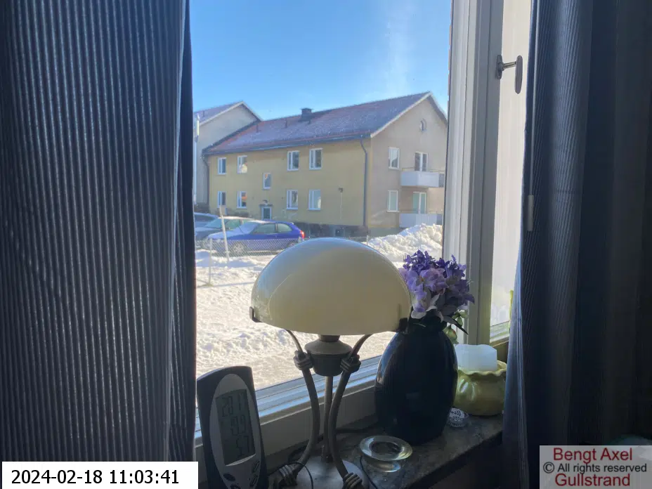 Fint och soligt när jag åt akutmackan!