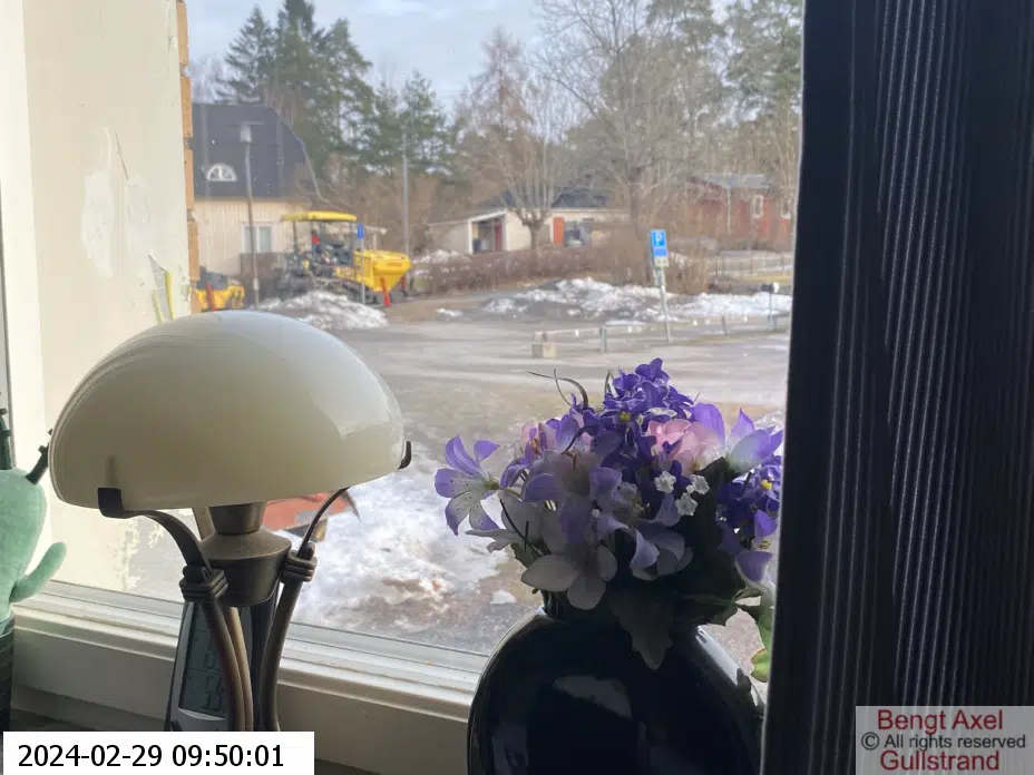 Utsikt från ett köksfönster