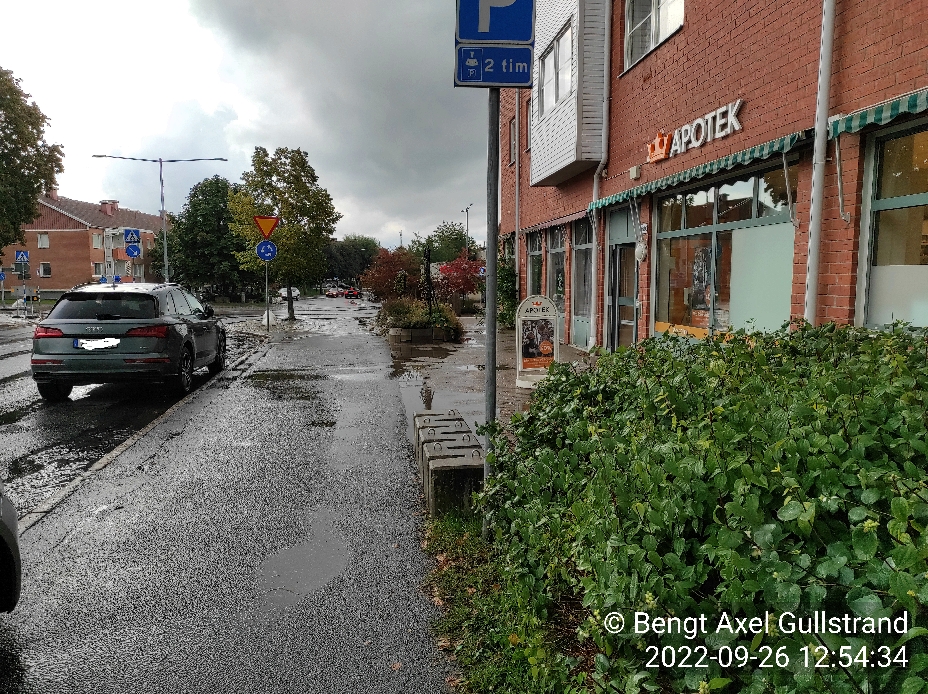 Det slutade att regna en kort stund...