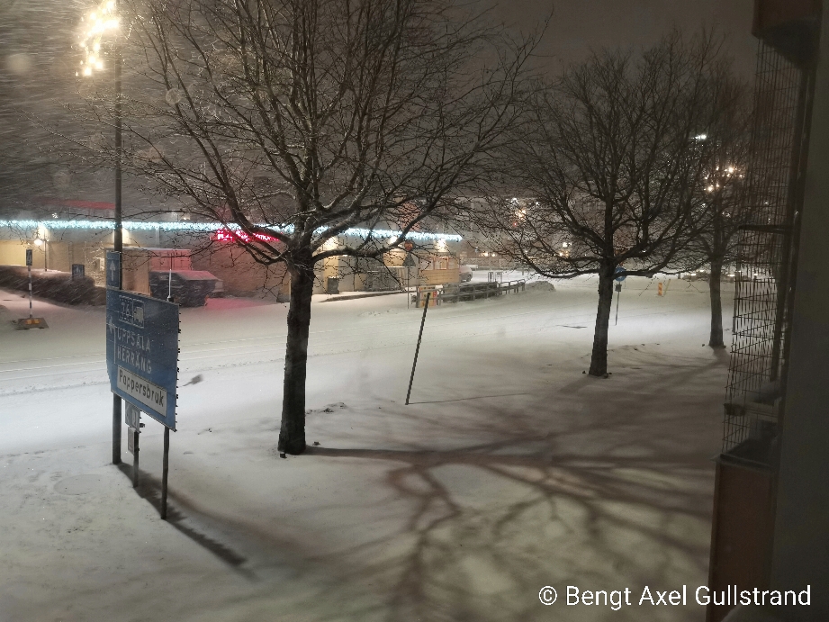 Det snöade inatt
